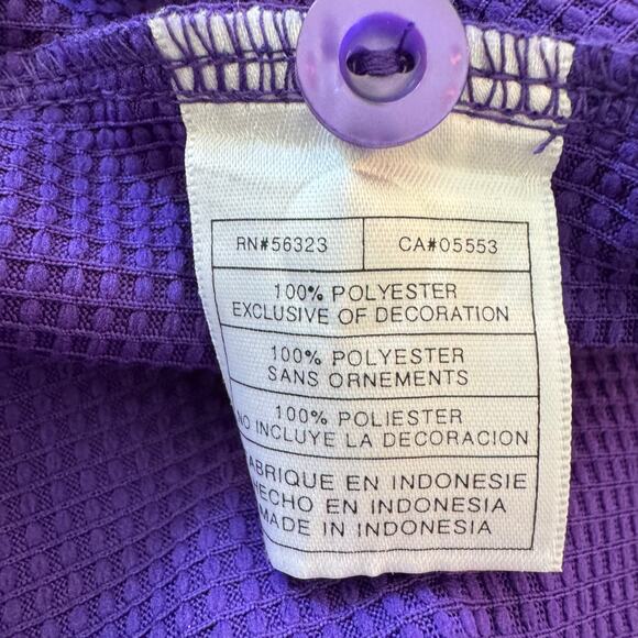 Nike LSU Nike Dri-FIT Game Day Geaux Tigers Golf Polo Purple Shirt Men's XL NWT - Picture 13 of 13